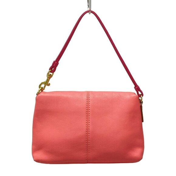 Auth COACH - Pink Leather Pouch - Picture 2 of 11